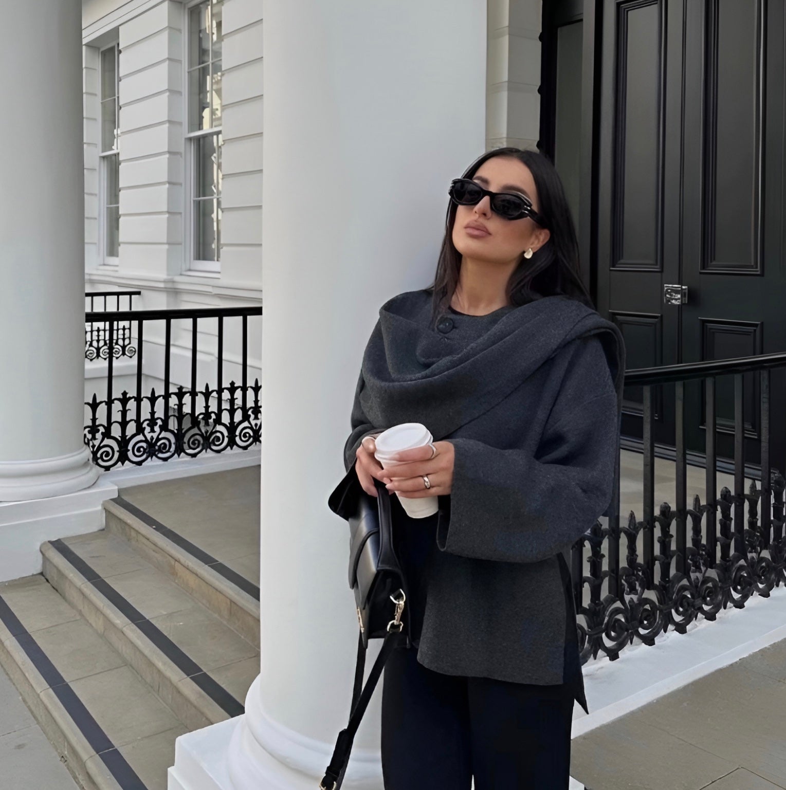 Levke - Damen Viral Cape-Mantel