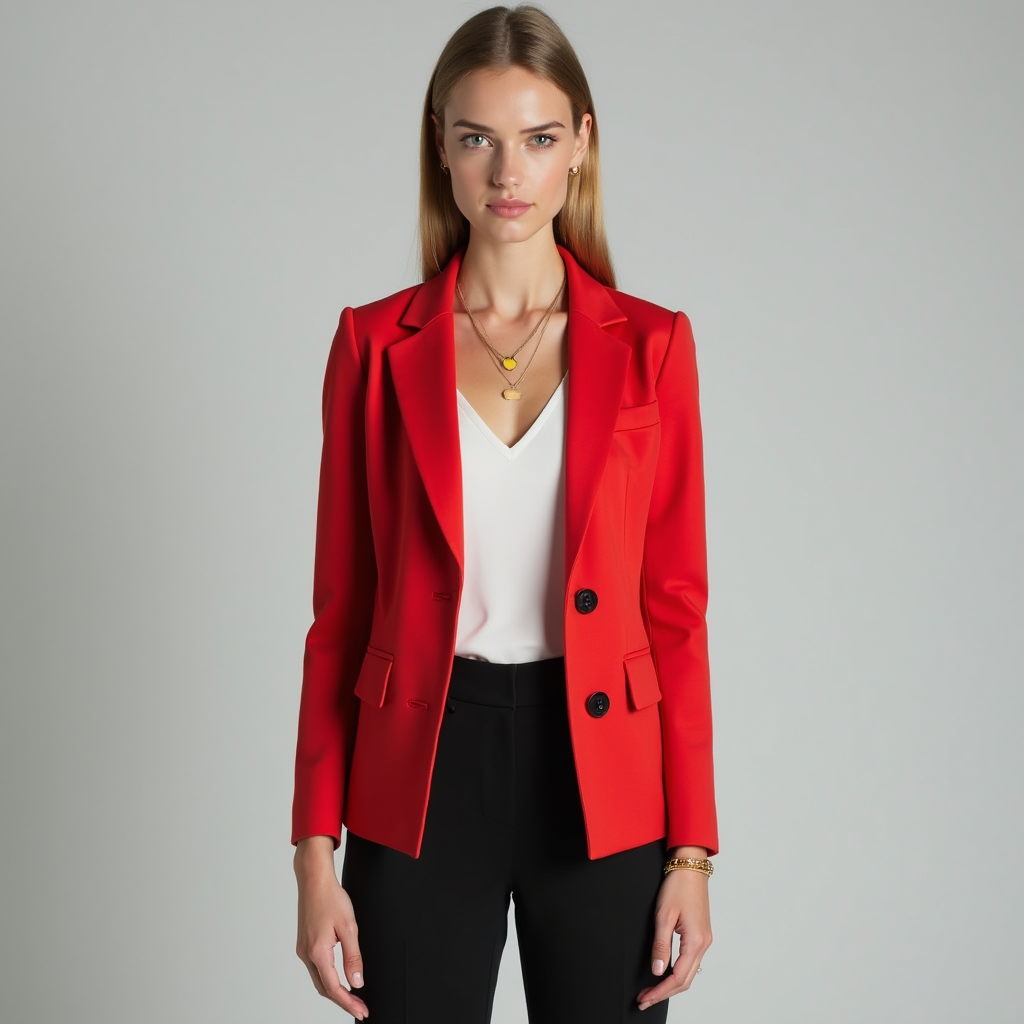 Franz Modehaus | Roter Glanz Power-Blazer