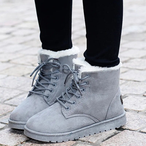 Damen - Schnürstiefeletten - Rutschfest & Bequem - Modische Stiefeletten für jeden Anlass