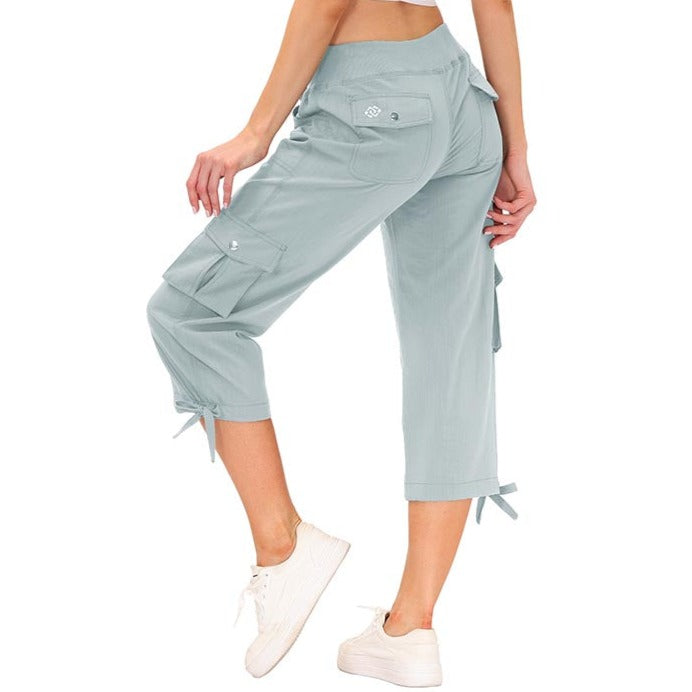 Damen - Capri-Hosen - Strapazierfähige Material - Schnell trocknend - Bequem für Outdoor-Sportarten