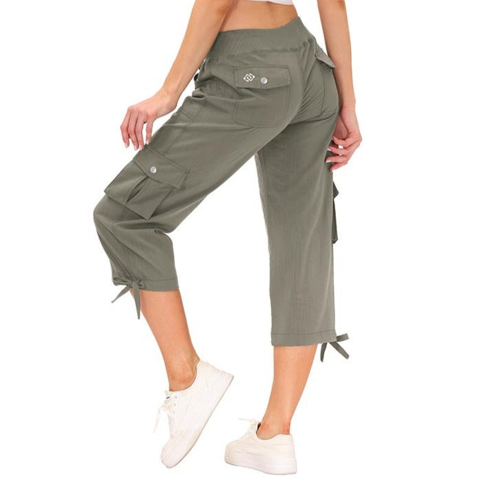 Damen - Capri-Hosen - Strapazierfähige Material - Schnell trocknend - Bequem für Outdoor-Sportarten