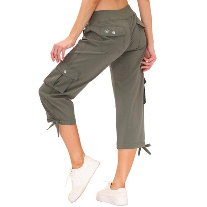 Damen - Capri-Hosen - Strapazierfähige Material - Schnell trocknend - Bequem für Outdoor-Sportarten