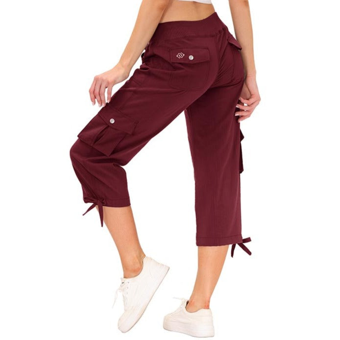 Damen - Capri-Hosen - Strapazierfähige Material - Schnell trocknend - Bequem für Outdoor-Sportarten