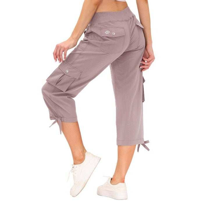 Damen - Capri-Hosen - Strapazierfähige Material - Schnell trocknend - Bequem für Outdoor-Sportarten