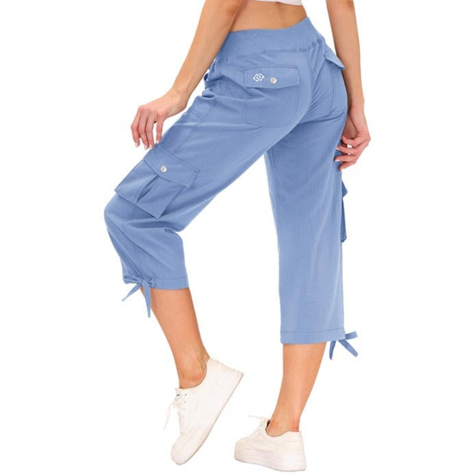 Damen - Capri-Hosen - Strapazierfähige Material - Schnell trocknend - Bequem für Outdoor-Sportarten