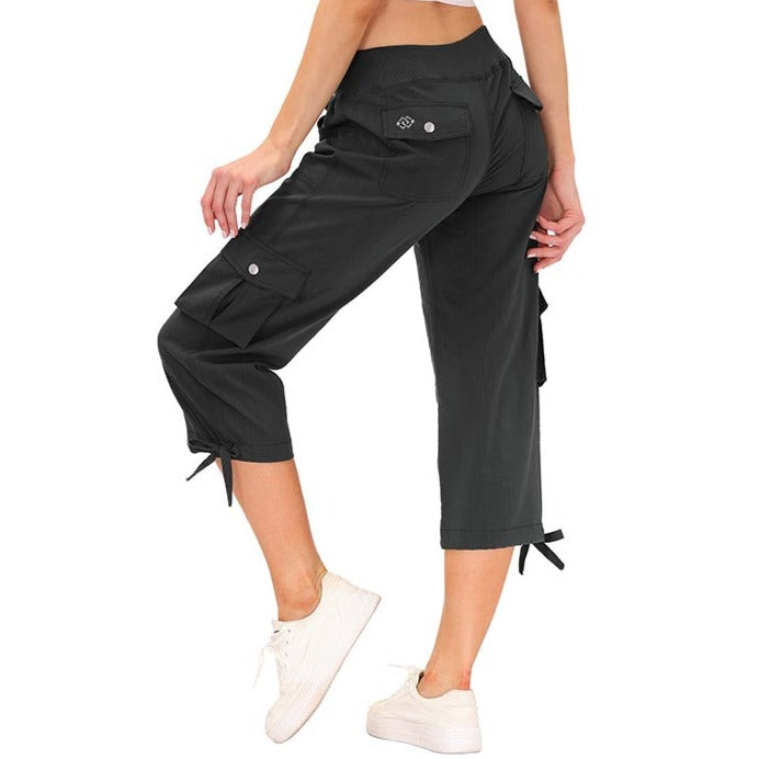 Damen - Capri-Hosen - Strapazierfähige Material - Schnell trocknend - Bequem für Outdoor-Sportarten