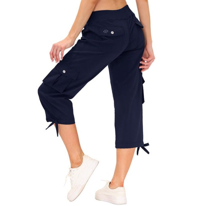 Damen - Capri-Hosen - Strapazierfähige Material - Schnell trocknend - Bequem für Outdoor-Sportarten