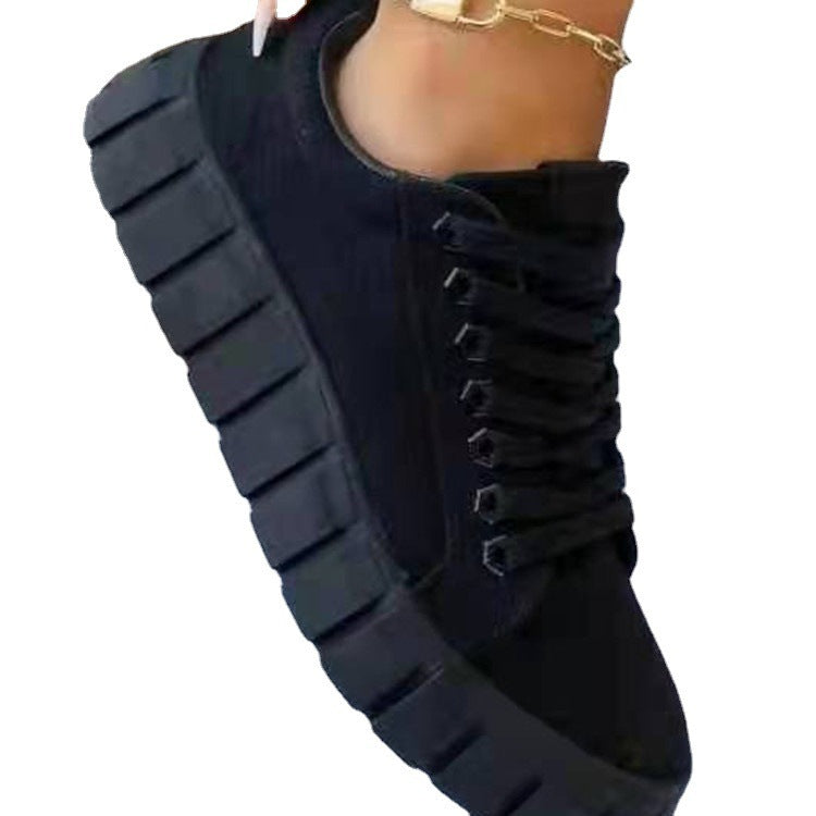 Damen - Turnschuhe - Plateausohle - Leichte Material - Atmungsaktive Wanderschuhe