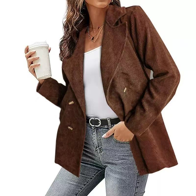 Damen - Cord Blazer - Lässiger Stil - Bequemer und eleganter Look für jede Gelegenheit