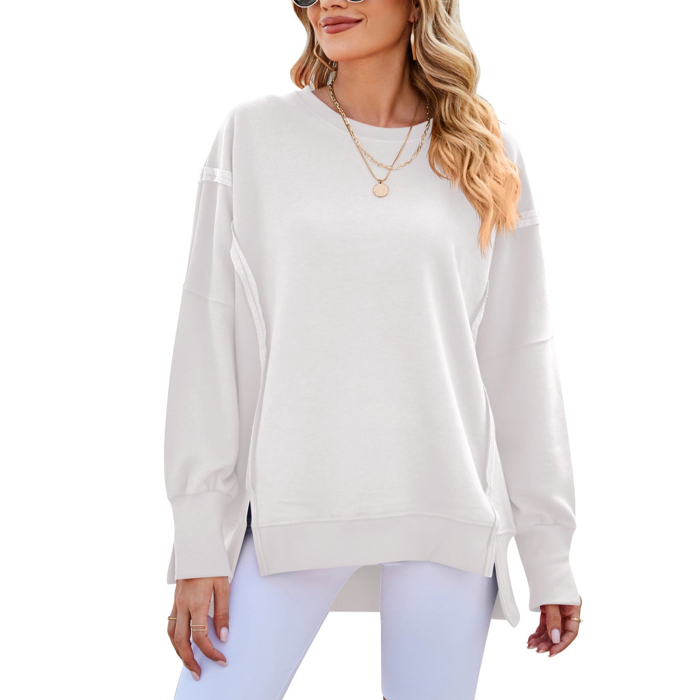 Damen - Sweatshirt - Übergröße - Bequemer Stoff - Lässiger Stil für jeden Tag