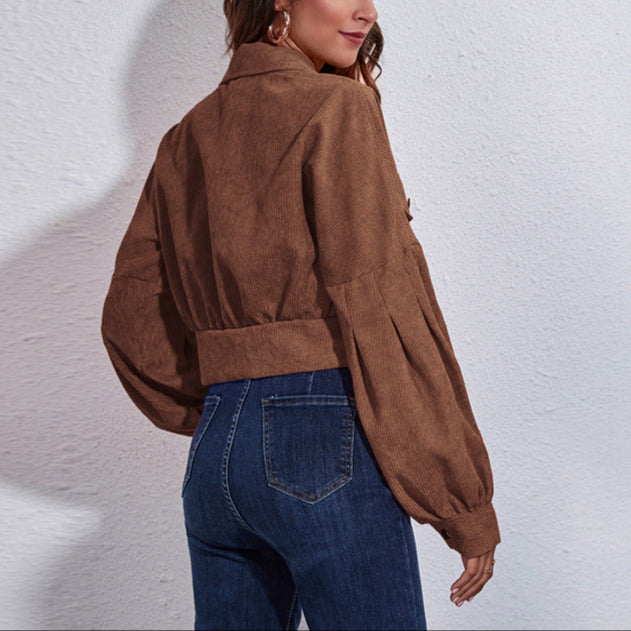 Damen - Blousonjacke - Weiten Ärmeln - Modischer Stil für jeden Anlass - Trendige Damenjacke