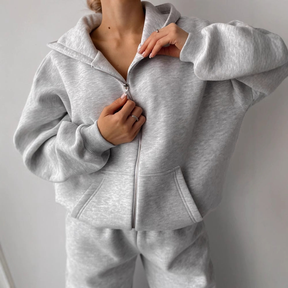 Damen - Loungewear-Set mit Kapuze -  Weit geschnittener stil - Ideal für entspannte Tage