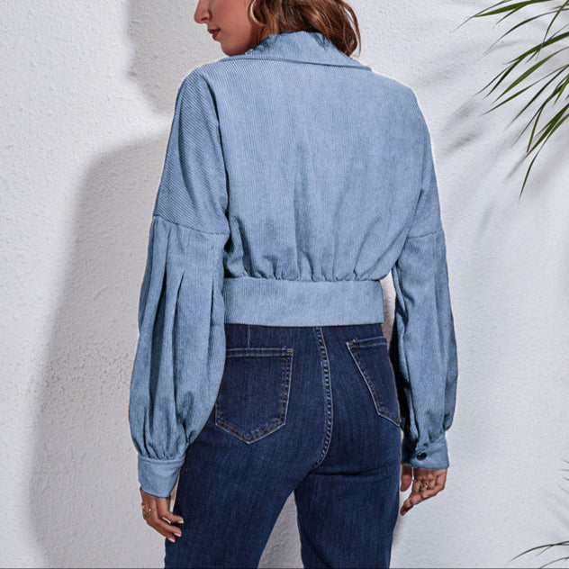 Damen - Blousonjacke - Weiten Ärmeln - Modischer Stil für jeden Anlass - Trendige Damenjacke