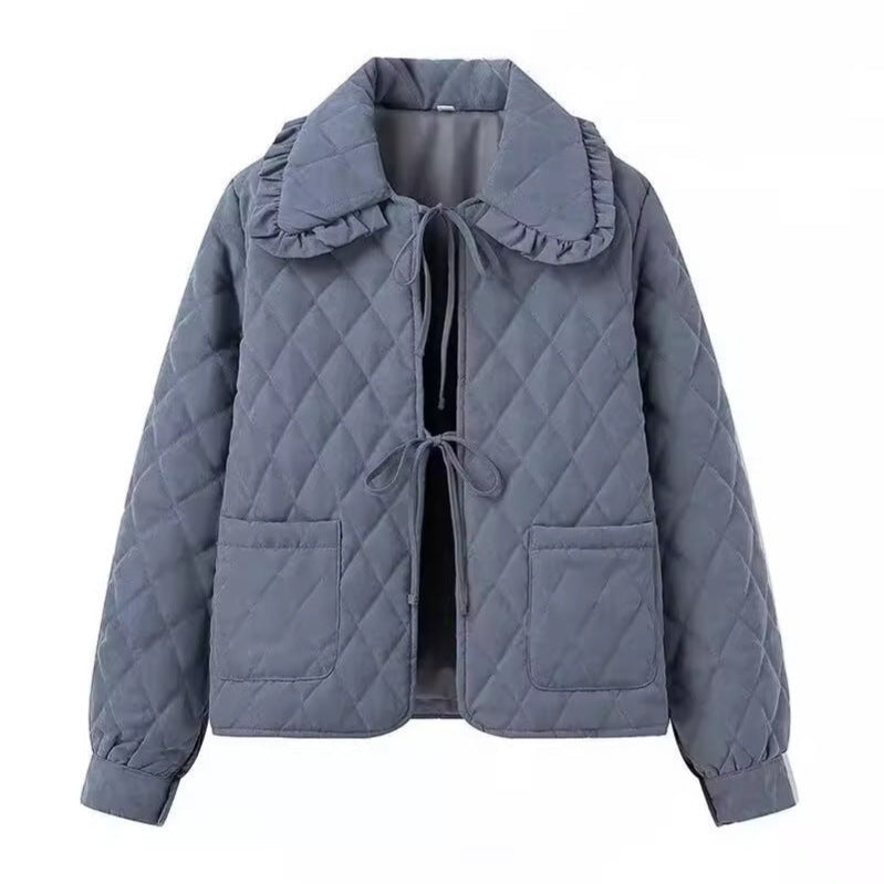 Damen - Steppjacke - Großem Kragen - Bequeme und stylische Winterjacke - Ideal für kalte Tage
