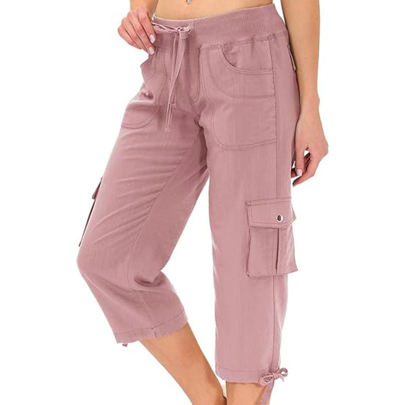 Damen - Capri-Hosen - Strapazierfähige Material - Schnell trocknend - Bequem für Outdoor-Sportarten