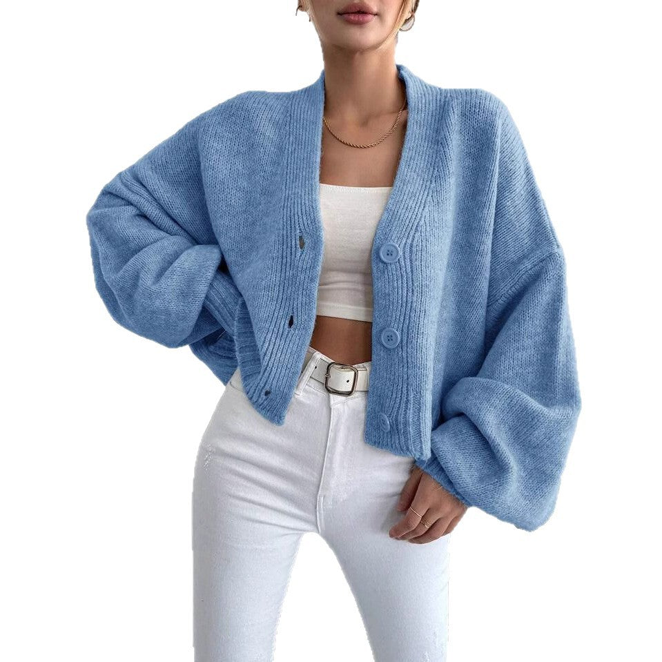 Damen - Übergroße Strickjacke - Weit geschnittenes Design - Bequemer Layering-Stil für jeden Anlass