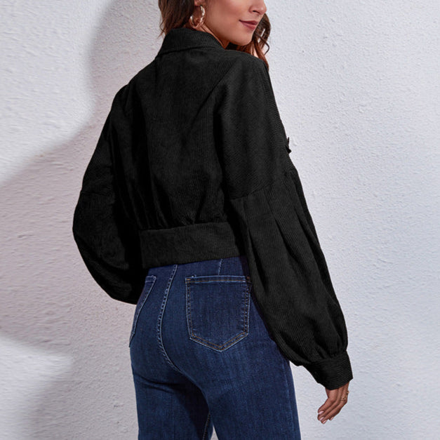 Damen - Blousonjacke - Weiten Ärmeln - Modischer Stil für jeden Anlass - Trendige Damenjacke