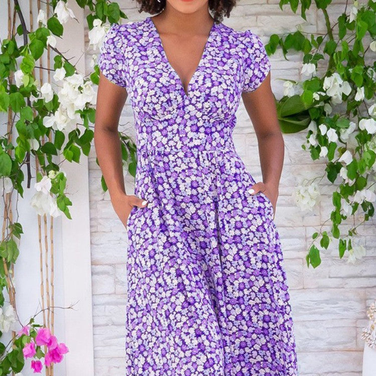 Damen - Midikleid mit Knopfleiste - Hochwertiger Stoff - Schick und bequem für den Alltag - Perfekter Alltagslook