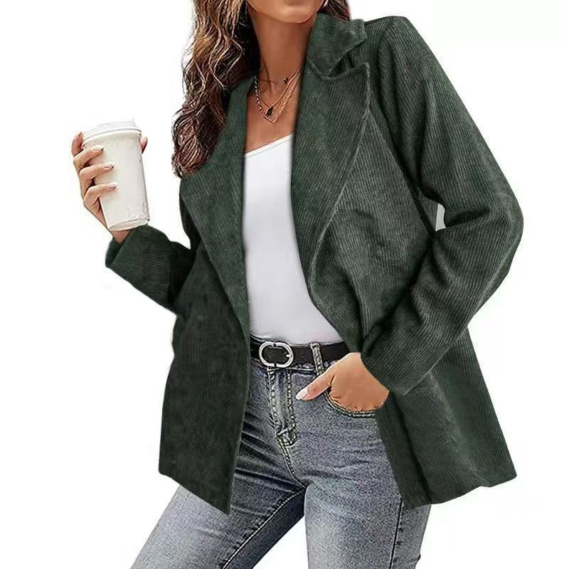 Damen - Cord Blazer - Lässiger Stil - Bequemer und eleganter Look für jede Gelegenheit