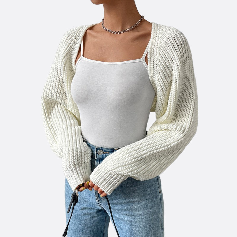 Damen - Lässige Strickjacke - Rippstrick - Bequemer Stil für jeden Anlass