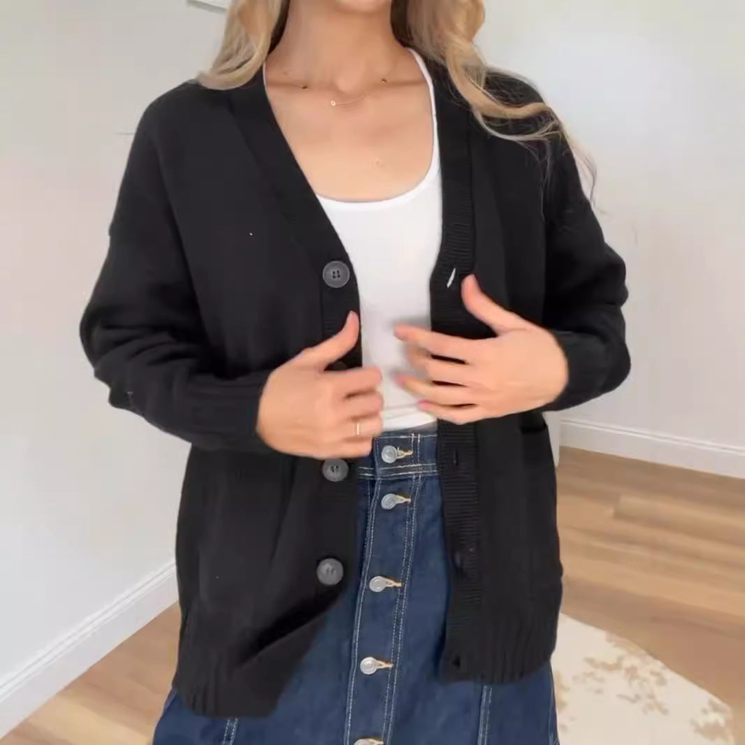 Damen - Kuschelige Strickjacke - Modernes Design mit Knöpfen - Stylische und Bequeme Strickmode