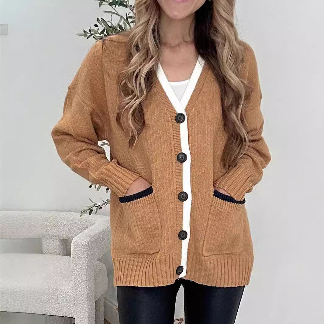 Damen - Kuschelige Strickjacke - Modernes Design mit Knöpfen - Stylische und Bequeme Strickmode