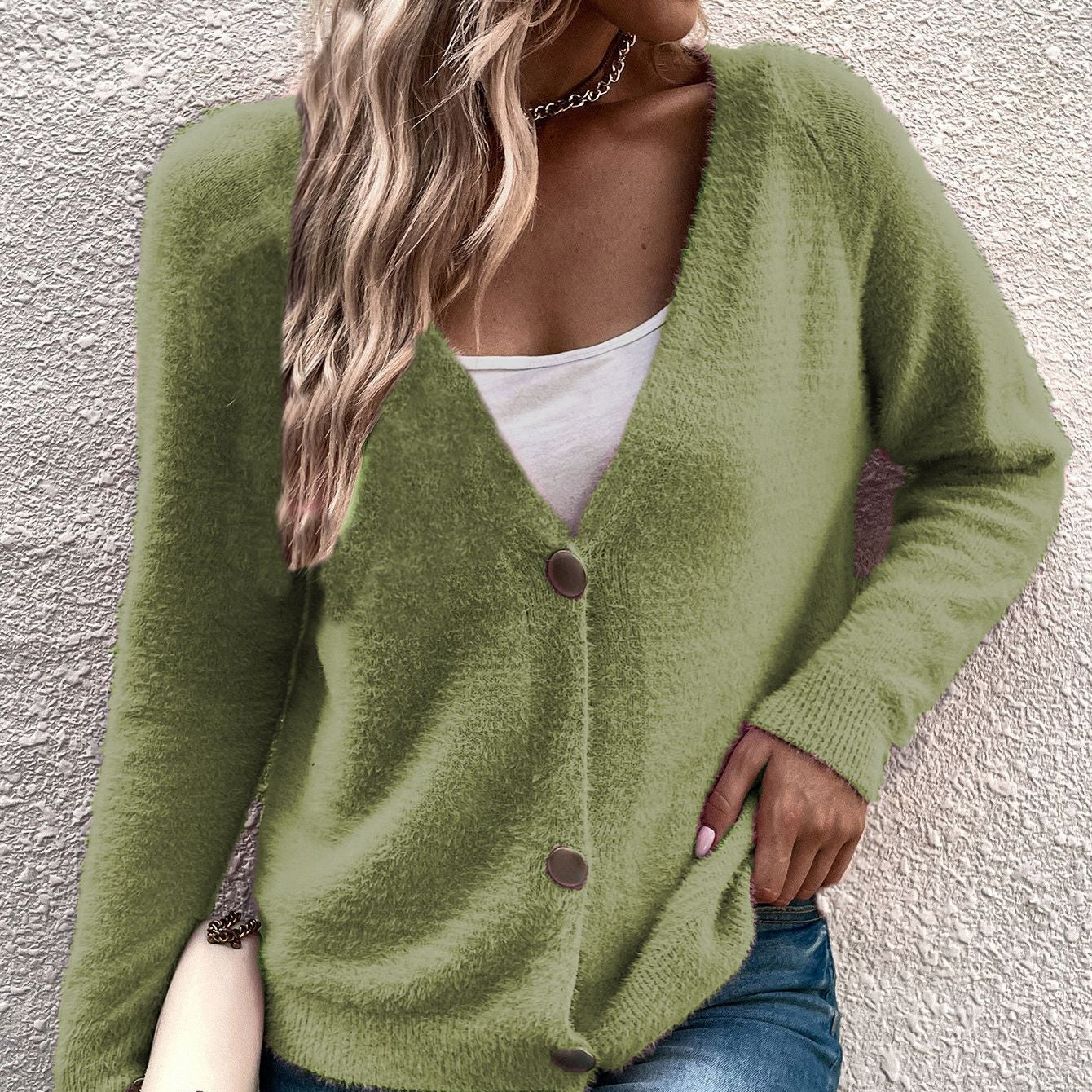 Damen - Weiche Strickjacke - Lässiger Stil für Komfort und Eleganz - Perfekt für jeden Anlass