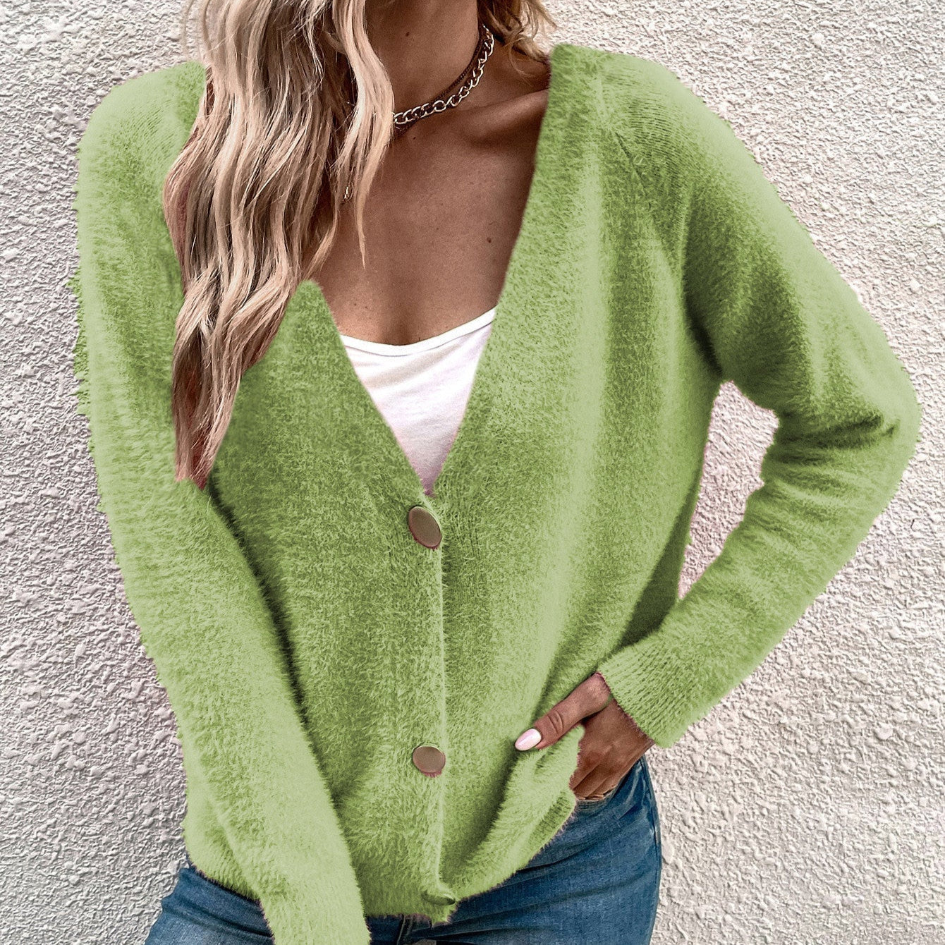 Damen - Weiche Strickjacke - Lässiger Stil für Komfort und Eleganz - Perfekt für jeden Anlass