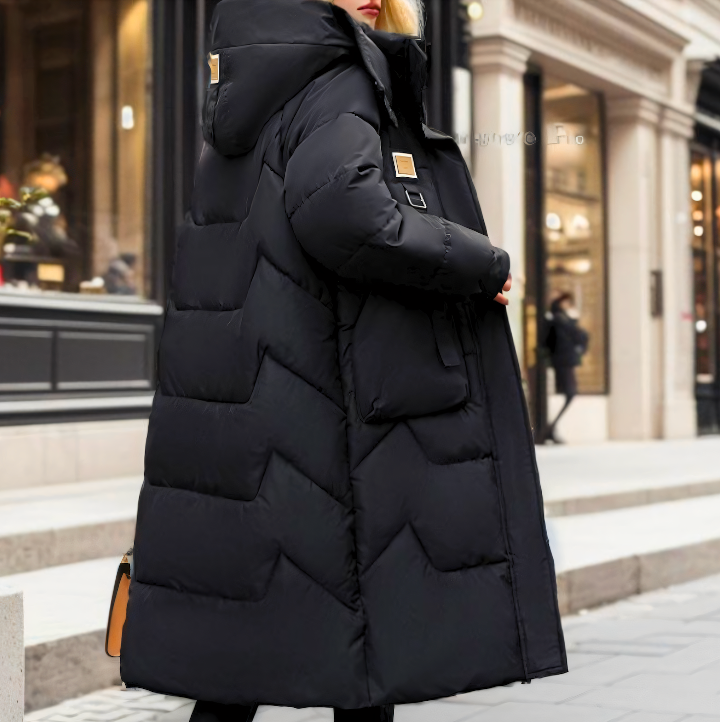 Damen - Wintermantel - Langer bauschiger - Warm & Stylisch - Perfekt für kalte Tage