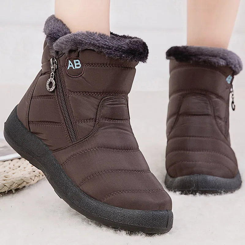 Damen - Winter-Schneestiefel - Bequemer Casual Style - Wasserdichte Isolierung für kalte Tage