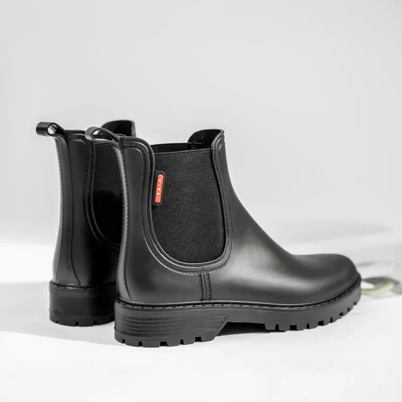 Damen - Chelsea Regenstiefel - Wasserdicht & Rutschfest für Stil und Komfort - Ideale Gummistiefel
