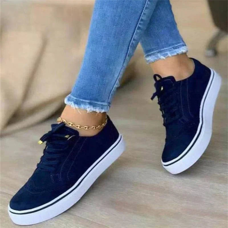 Damen - Bequeme Laufschuhe - Leder - Leicht & Atmungsaktiv - Perfekt für Fitness und Alltag