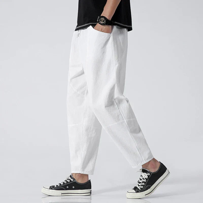 Daveric - Herren Leinen-Shorts Kyoto