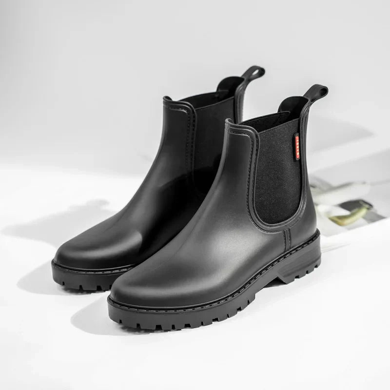 Damen - Chelsea Regenstiefel - Wasserdicht & Rutschfest für Stil und Komfort - Ideale Gummistiefel