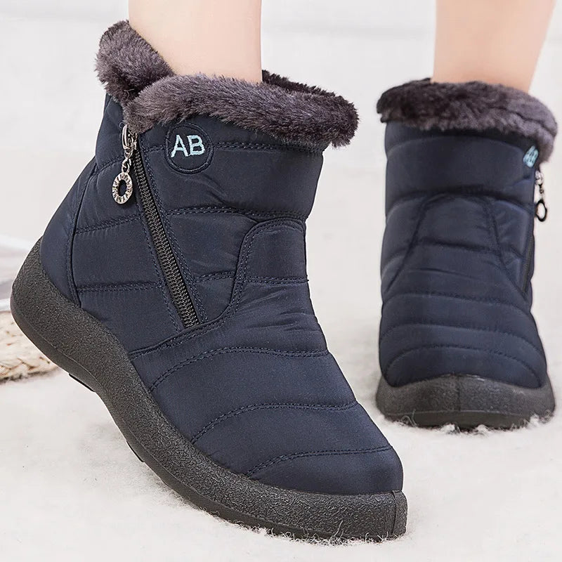 Damen - Winter-Schneestiefel - Bequemer Casual Style - Wasserdichte Isolierung für kalte Tage