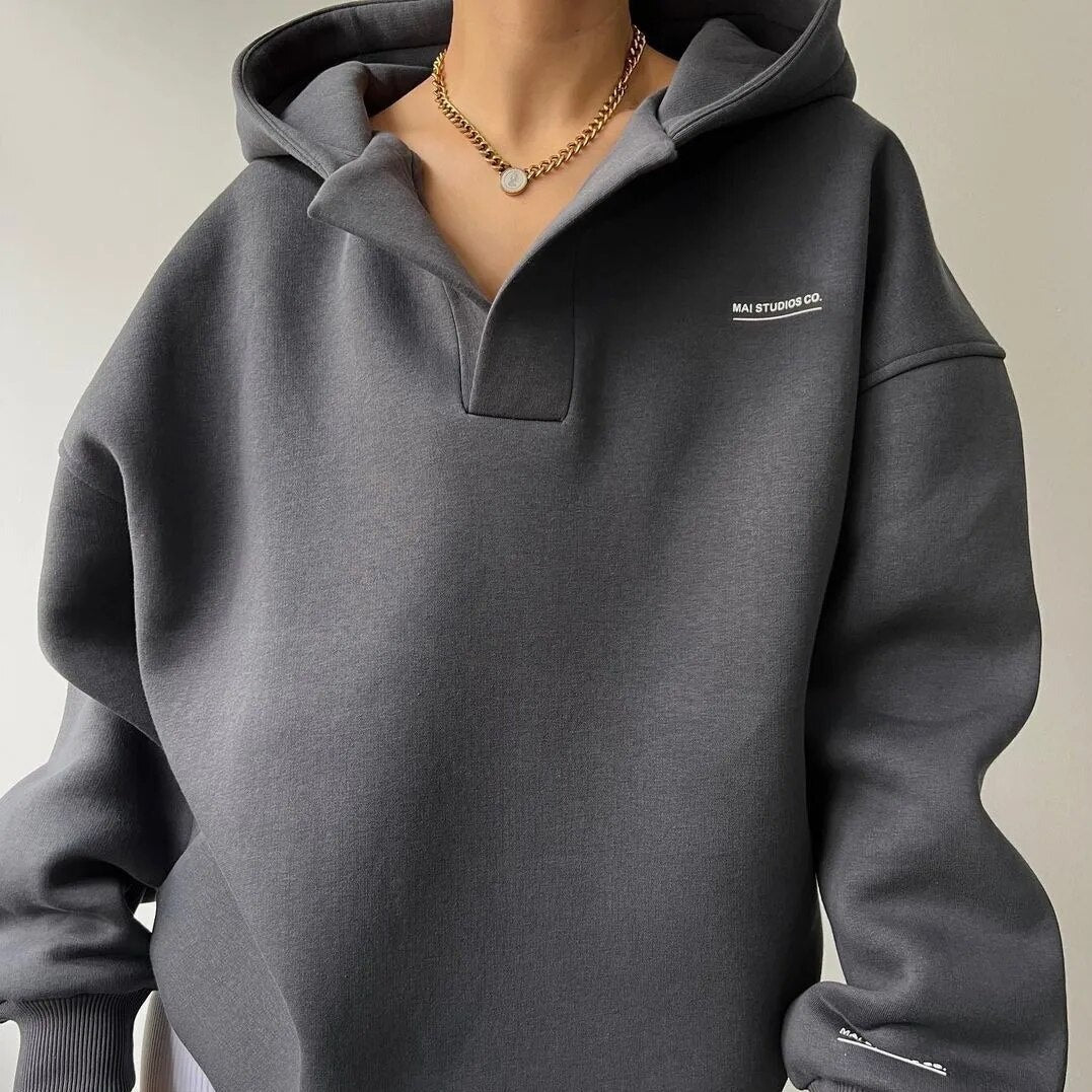 Damen - Kapuzenpullover - Weichem Material - Übergroßer - Bequemer und Modischer Hoodie für Jeden Tag