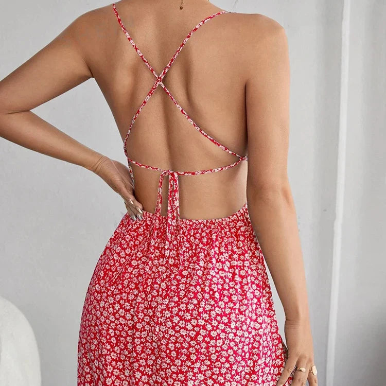 Damen - Sommerkleid - Leichte Baumwolle - Ideal für entspannte Sommerausflüge