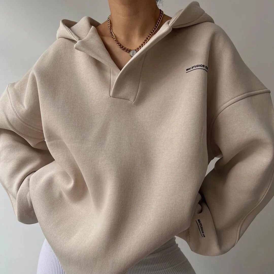 Damen - Kapuzenpullover - Weichem Material - Übergroßer - Bequemer und Modischer Hoodie für Jeden Tag