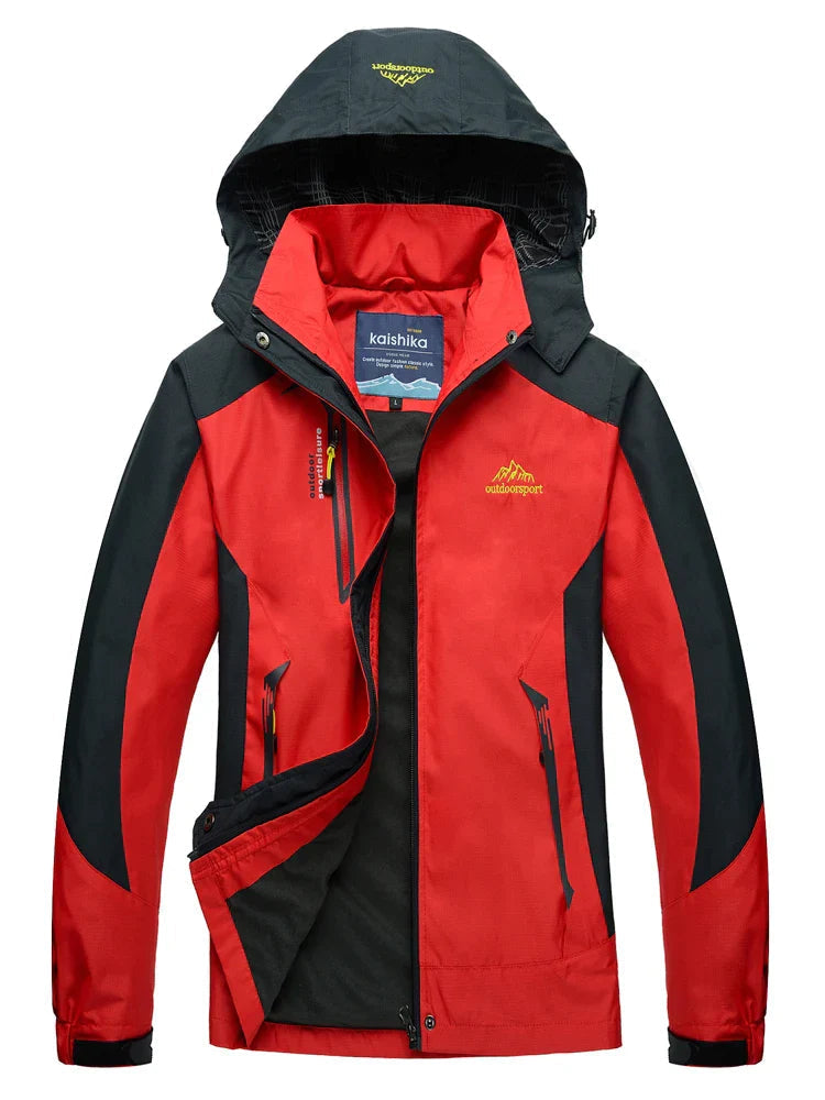 Damen - Windbreaker Jacke - Wasserdicht mit Kapuze - Ideale Outdoor-Begleitung für jedes Wetter