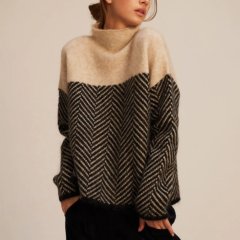 Damen - Rollkragenpullover - Weich Kaschmir - Kuschelig & stilvoll - Perfekt für jeden Anlass