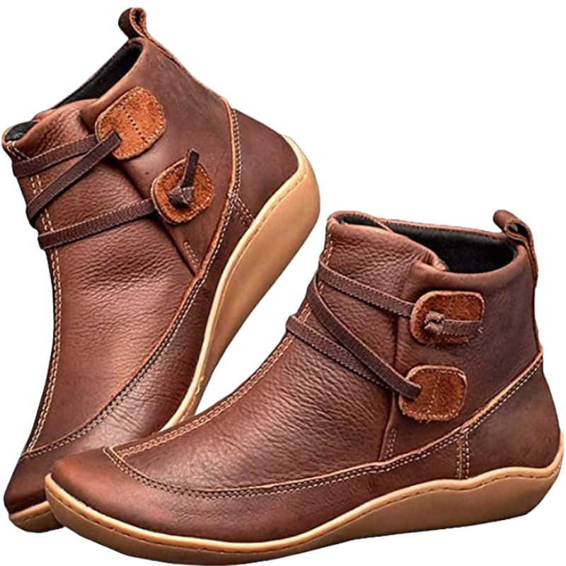 Damen - Wasserdichte Stiefelette - Verstellbaren Riemen - Komfortable und stylische Schuhe für jedes Wetter