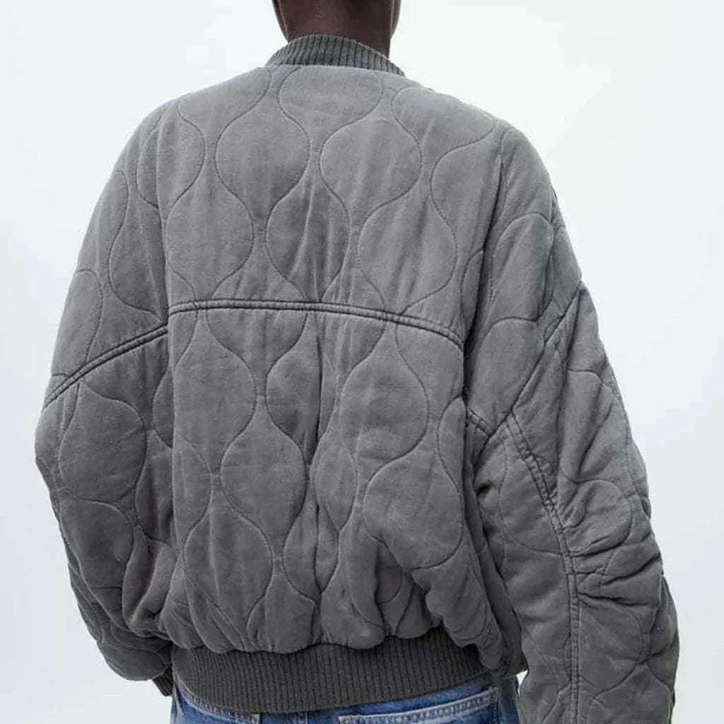 Damen - Winterjacke - Lockere Passform - Gestepptes Design - Stilvolle und Bequeme Wintermode