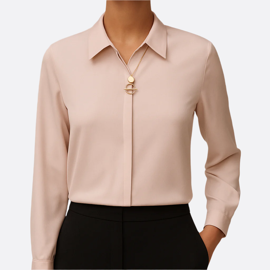 Damen - Elegante Bluse - Weicher Stoff - Klassischer Stil für Berufstätige - Perfekt für jeden Anlass