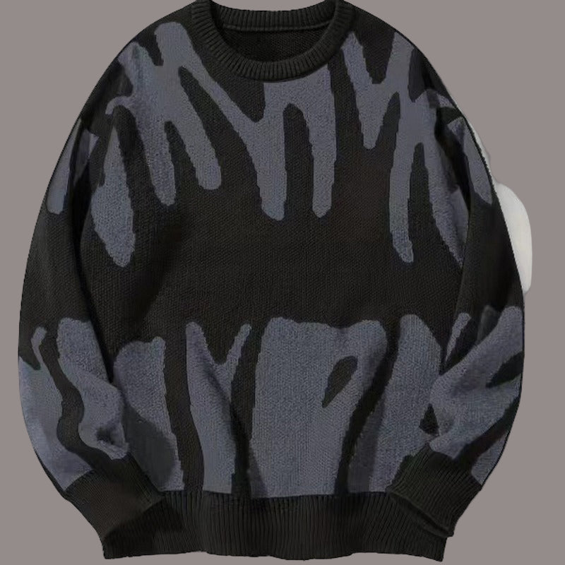 Damen - Übergroßer Pullover - Strukturierter Strick - Rundhalsausschnitt für gemütlichen Stil