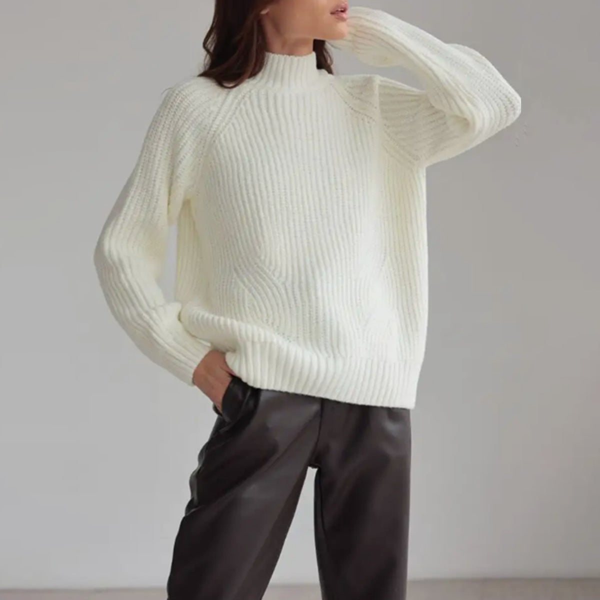 Damen - Strickpullover - Wollmischung - Bequemer und stilvoller Pulli für jede Gelegenheit