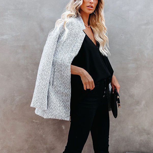 Damen - Hellgrauer Langer Mantel - Bequem und Stilvoll - Perfekt für den Alltag