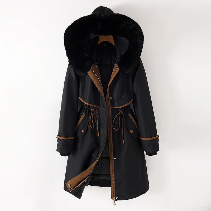 Damen - Gemütliche Winterjacke mit Kapuze - Gesteppte - Warm und stylisch für kalte Tage