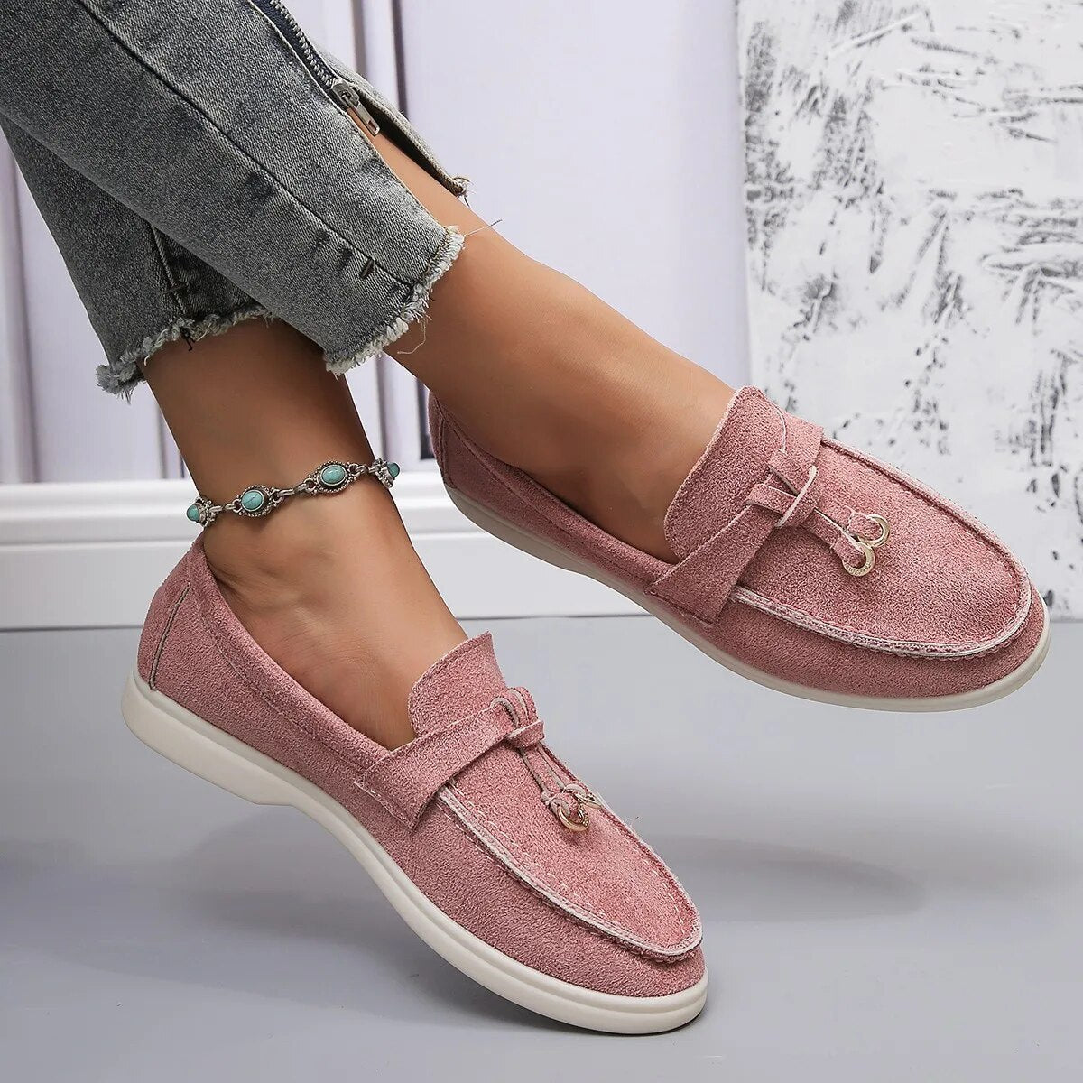 Damen - Bequeme Loafers - Strapazierfähige Materialien - Stilvoll und unterstützend