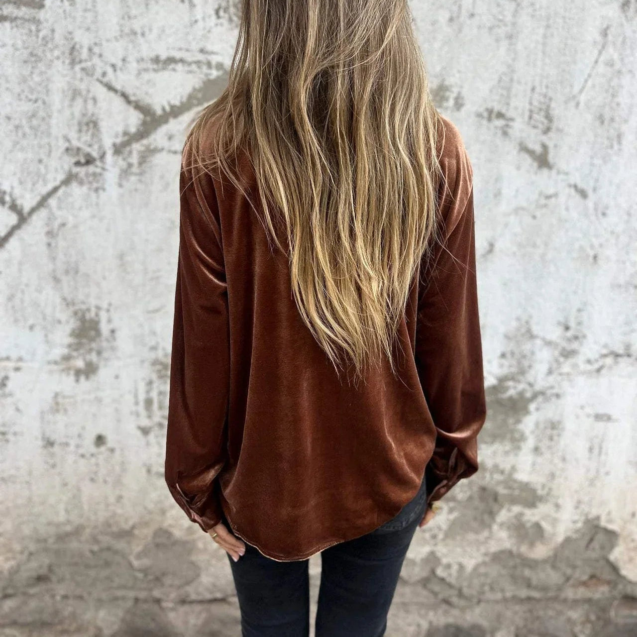 Damen - Trendige Freizeitjacke - Samt gefertigt - Stylisches Design - Perfekt für jeden Tag
