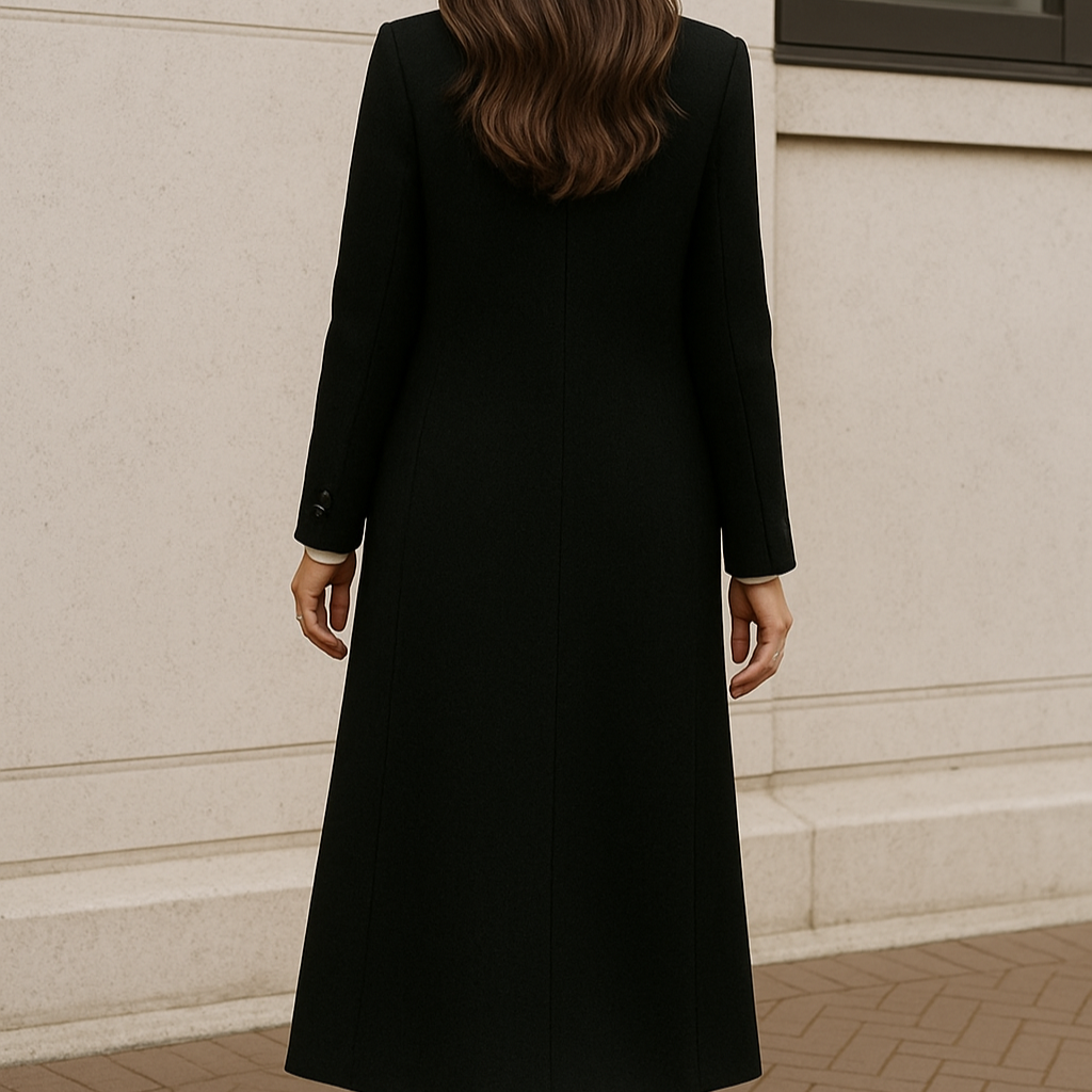 Damen - Langer Mantel - Hochwertige Wintermode - Klassischen Design - Eleganz und Stil für kalte Tage